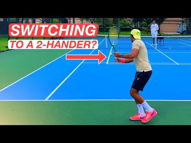 Switching From One to Two-Handed Backhand? | Post Ema Match Training with Shamir