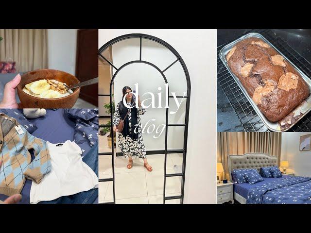 DAILY VLOG | BEST CHOCOLATE BANANA BREAD RECIPE ️