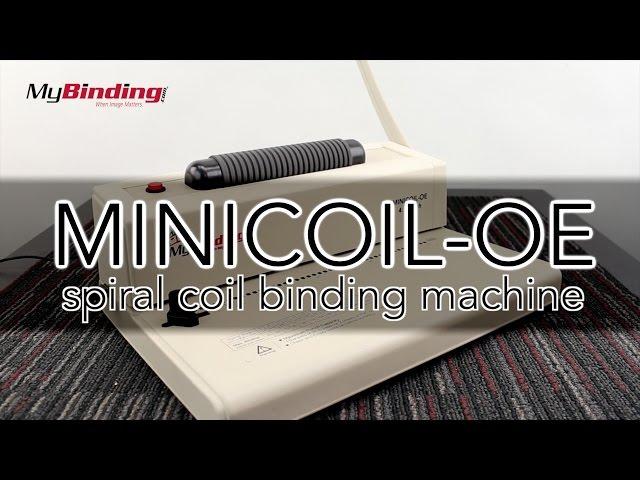 MiniCoil-OE Spiral Coil Binding Machine - Oval Hole | MyBinding.com