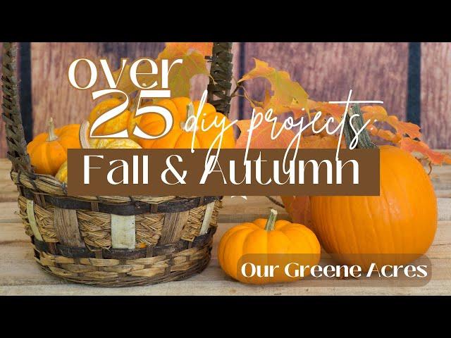OVER 25 BEST DIY PROJECTS FOR FALL & AUTUMN  #fall #diyhomedecor #diy