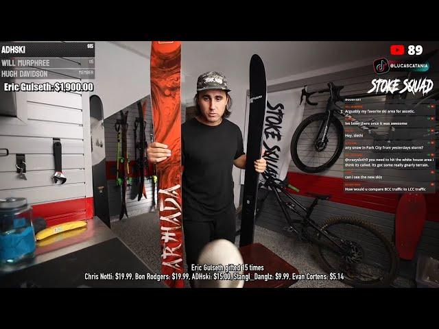 LIVE - NEW SKIS + HERO 13!