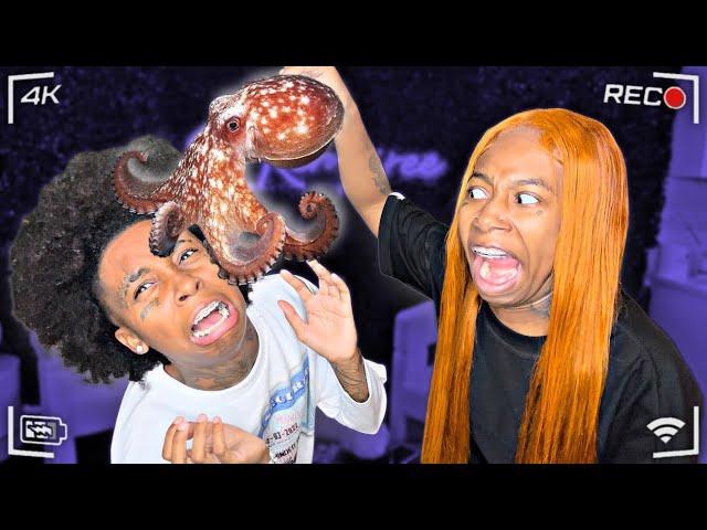 THROWING A LIVE “ OCTOPUS  “ On My ANGRY GIRLFRIEND !