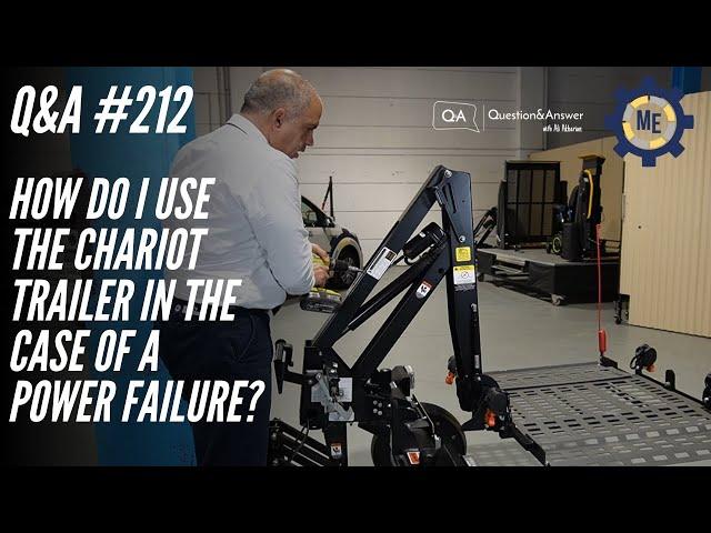 Q&A #212 - How Do I Use the Chariot Trailer in the Case of a Power Failure?