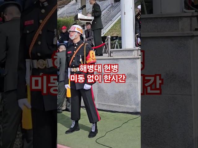 한시간 넘게 미동없이 서있을수 있어? 해병대 헌병 #해병대군사경찰 #해병대헌병 #military #rokmc #해병대 #korean #팔각모 #군가 #army #신병 #해병