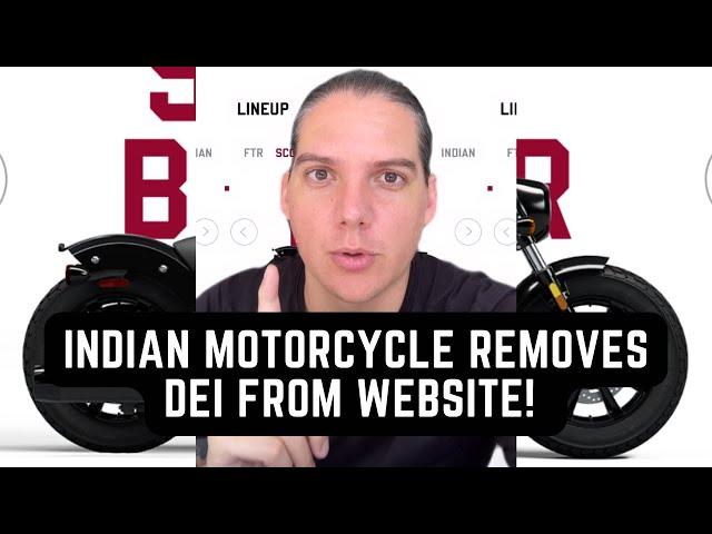 Indian Motorcycle REMOVES DEI From Website, Will Only Make US Bikes IN America! 