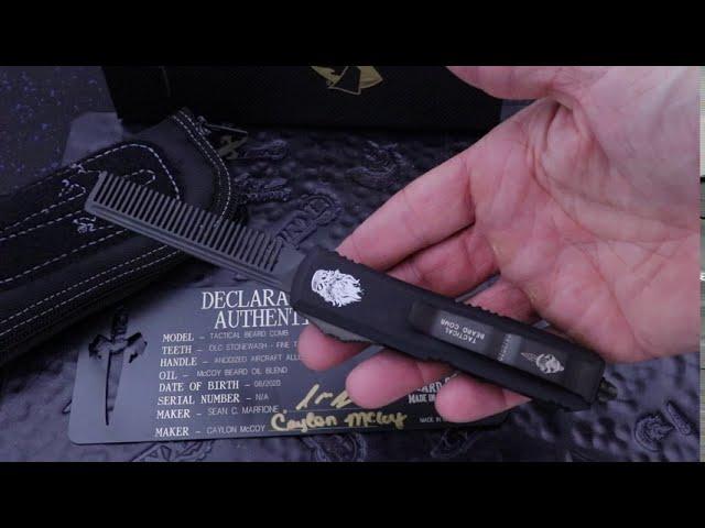 Marfione Custom/Real McCoy DLC Tactical Beard Comb Switchblade