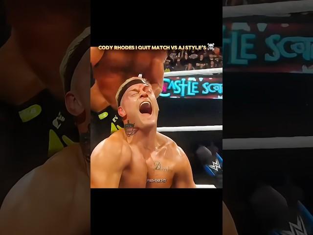 Cody Rhodes I Quit Match vs Aj Style’s ️|| Edit
