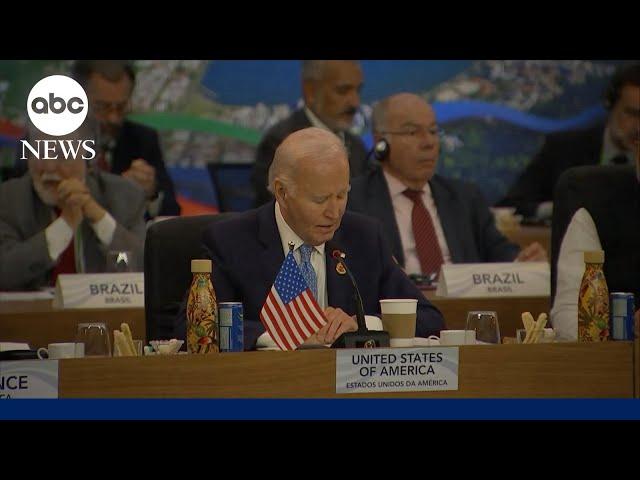 President Biden attends G20 summit after historic trip to Amazon rainforest