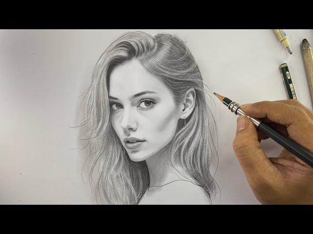 Make a Portrait Drawing Look Like Real