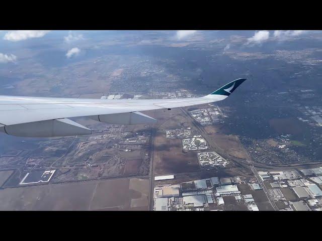 Cathay Pacific Airbus A350-1000 takeoff from Melbourne, Australia | MEL-HKG