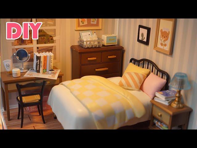 DIY Miniature Dollhouse - Rolife Super Creator Sweet Dream Bedroom - Satisfying Relaxing Video