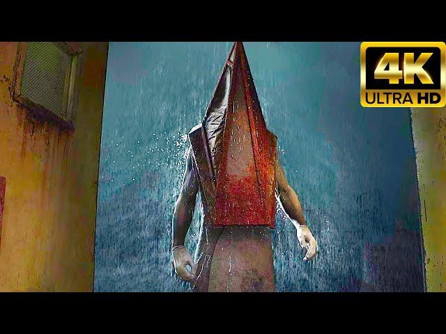 Silent Hill 2 Remake All Pyramid Head Scenes 4K