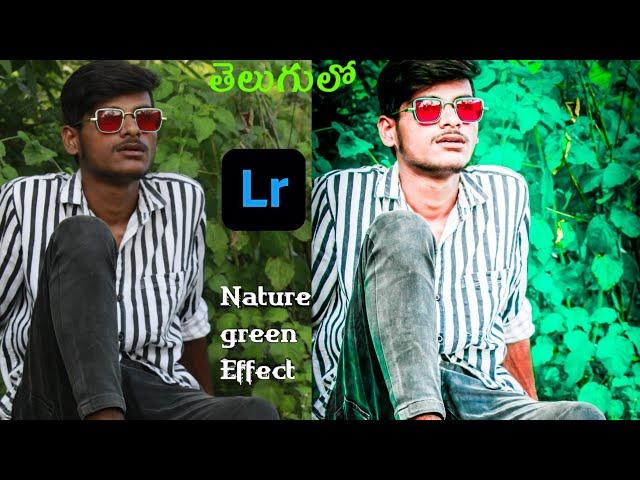 Lightroom Mobile Green Tone Retouching Step by Step in Telugu -Lightroom green colour editing telugu