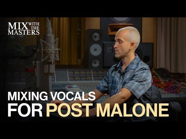 Illangelo mixing vocals for Post Malone | Sneak Peek