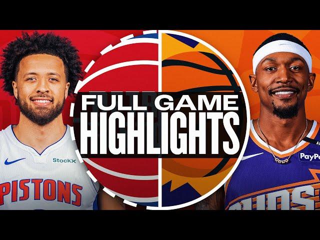 Game Recap: Pistons 109, Suns 91