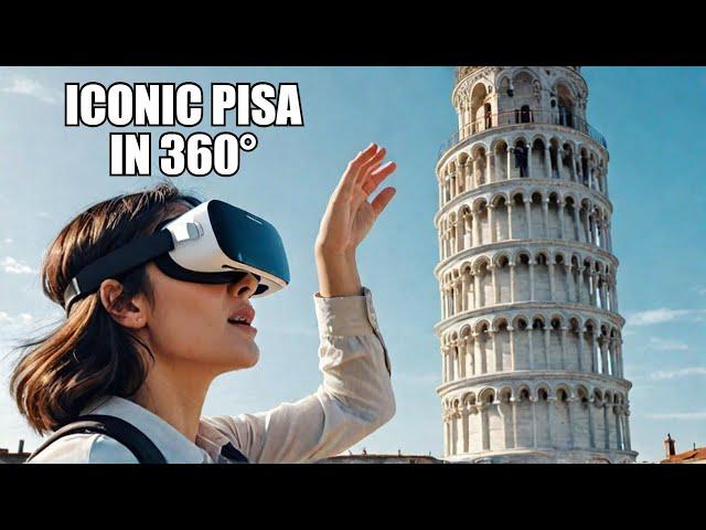 360° VR Walking Tour of the Leaning Tower of Pisa | Iconic Italian Landmark