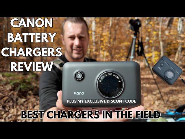 llano Dual Fast Camera Battery Charger & In built Battery Backup Canon Cameras Wildlife Photography