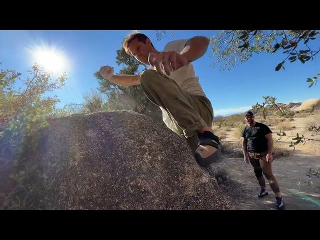 Climbing | NO HANDS!? (Joshua Tree, CA)