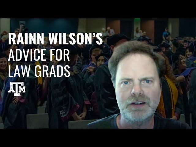 Rainn Wilson’s Advice to Law Graduates: How Gratitude Can Shape Your Future