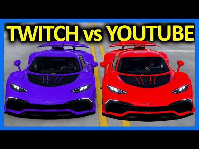 Forza Horizon 5 : Twitch vs YouTube!!