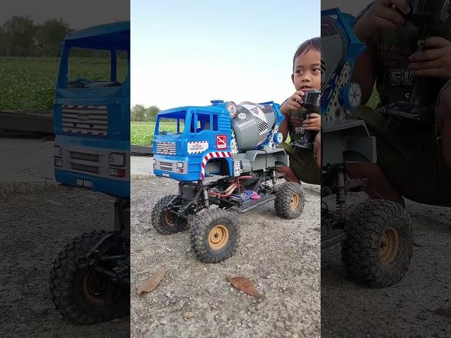 monster truck cement mixer truck