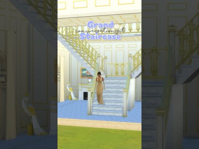 Grand Staircase | No CC | Sims 4 | Build Tips #sims4