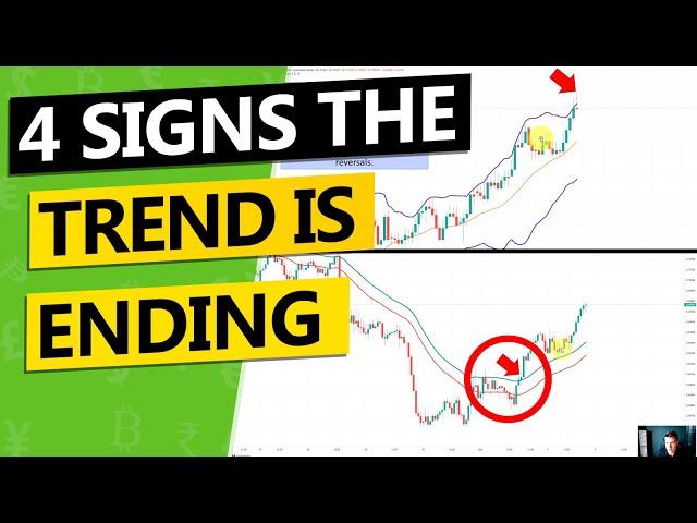 4 powerful signs that the Trend is Ending - How to Trade Trends!