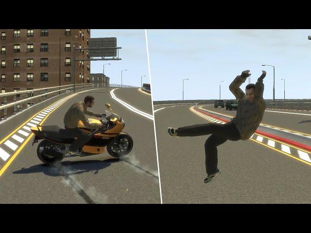 GTA IV - Brutal Motorcycle Crashes Compilation Vol. 1 (Euphoria Physics)