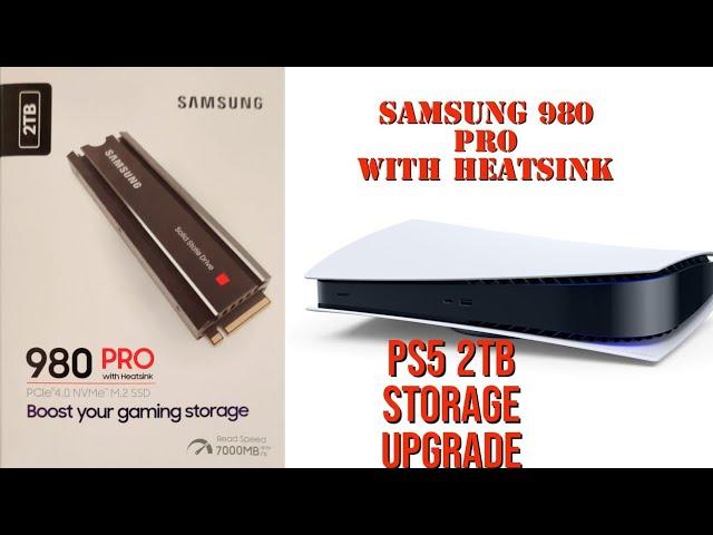 How to install 2TB Samsung 980 Pro With Heatsink SSD Ps5 Storage Upgrade No disc drive Digital