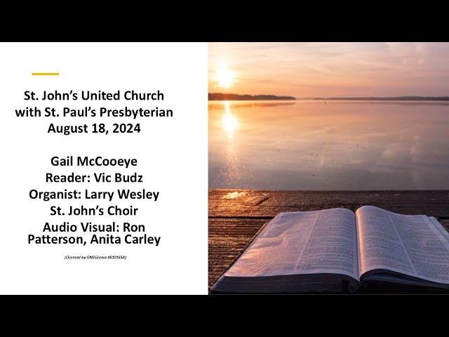 St. John's United Church - Kemptville, Ontario Live Stream