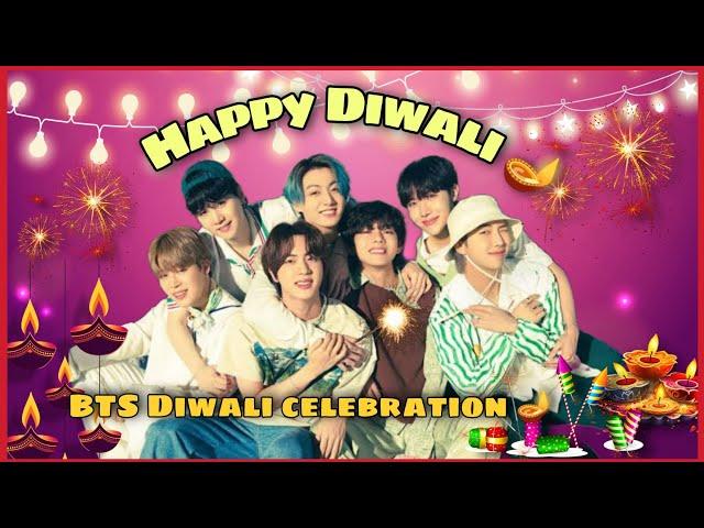 BTS Diwali celebration 🪔//Hindi dubbed//@BTSkicuteduniya