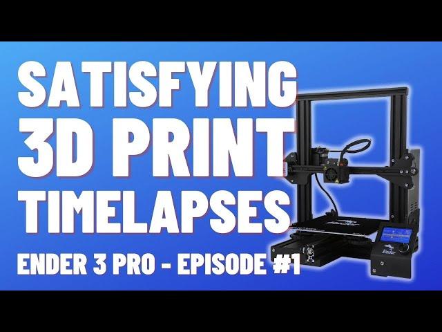 Satisfying 3D Print Octoprint - Satisfying 3D Prints Timelapse Episode 1 (Ender 3 Pro / Octopi)
