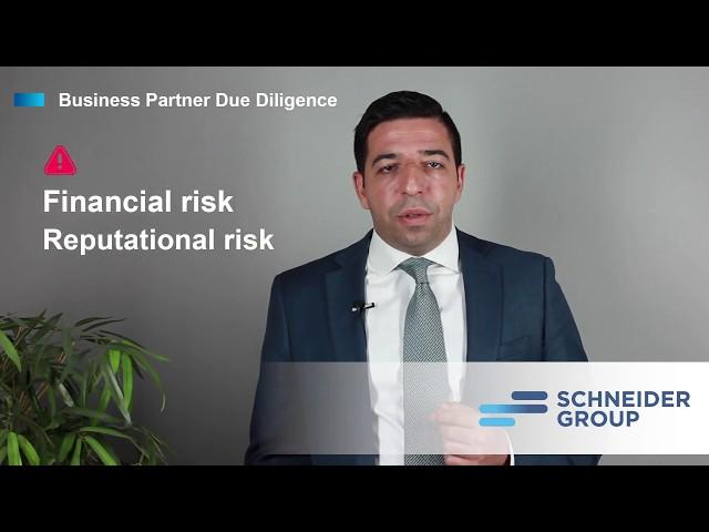 SCHNEIDER GROUP | Business Partner Due Diligence – What is it and why do I need to conduct one?