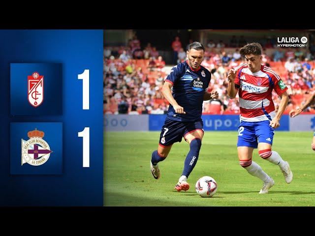 Granada CF 1-1 RC Deportivo | Resumen Jornada 4 LaLiga Hypermotion 2024-2025