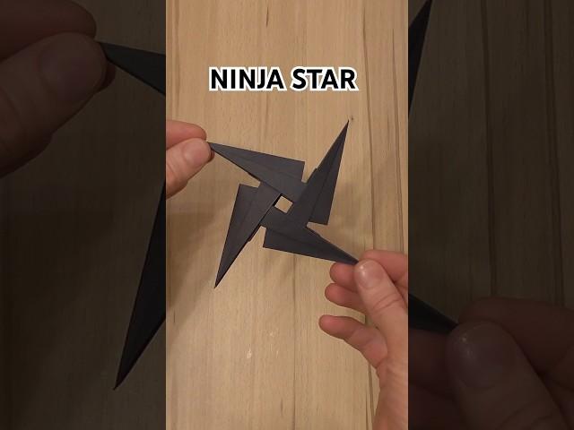 NINJA STAR SHURIKEN ORIGAMI. PAPER WEAPON NINJA STAR ORIGAMI