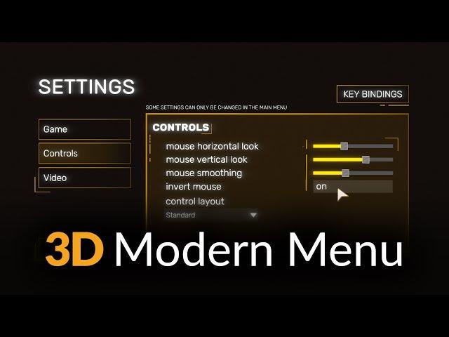 (FREE) Unity 3D Modern Menu V1.2 | #1 ON ASSET STORE