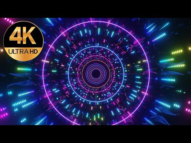 10 Hour 4k TV VJ LOOP Relaxing NEON Blue Pink Color flashing  Abstract Background Video loop,