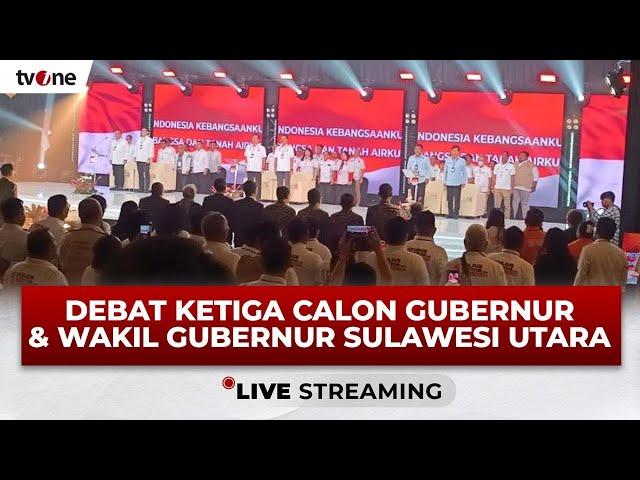 [LIVE] Debat Ketiga Calon Gubernur dan Wakil Gubernur Sulawesi Utara | tvOne