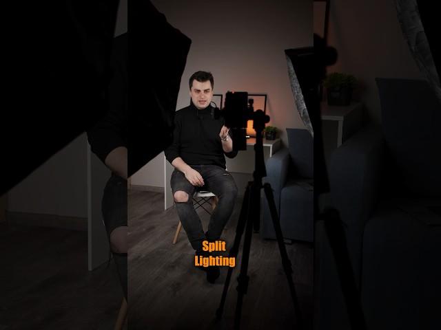 Схему света с 1 источником света ⤵️Split Lighting #съемкавидео #светдлявидео #видеосъемка #камера