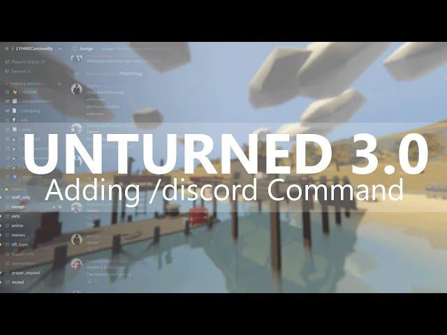 How to Create and Setup /discord for Unturned 3.0