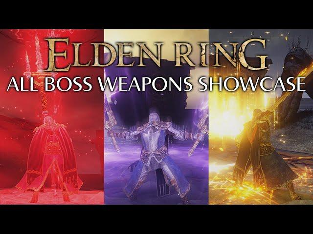 ELDEN RING: All Remembrance Boss Weapons Showcase Movesets (Legendary Armaments Trophy/Achievement)