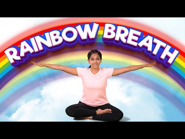 Rainbow Breathing Exercise for Kids | Yoga for Kids | Yoga Guppy with Rashmi Ramesh