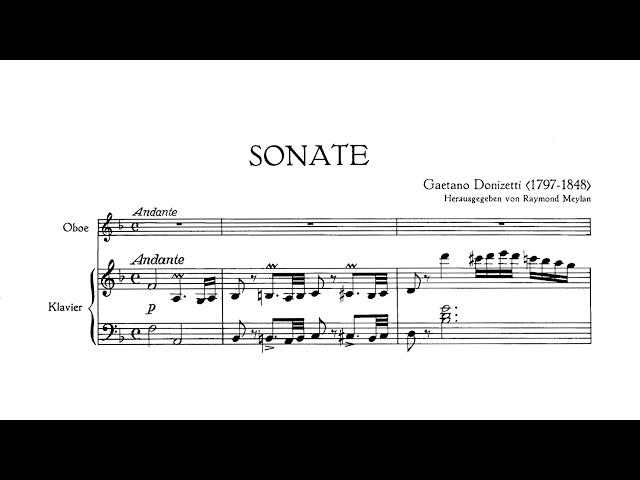 Gaetano Donizetti - Oboe Sonata in F Major (A 504)