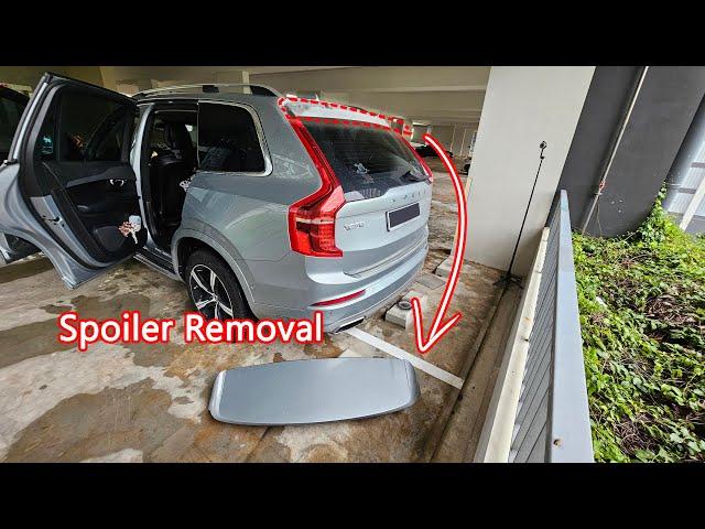 Volvo XC90 Rear Spoiler Removal