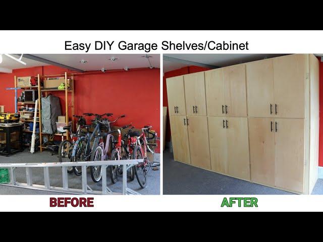 Easy DIY Garage shelving/Cabinet - #Garage Upgrade