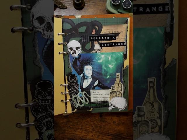 BELLATRIX #journaling #junkjournal #scrapbooking #harrypotter #bellatrixlestrange #slytherin