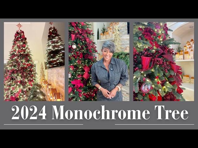 2024 Christmas Tree Decorate with Me | Monochrome Christmas Tree | Lifestyle with Melonie Graves