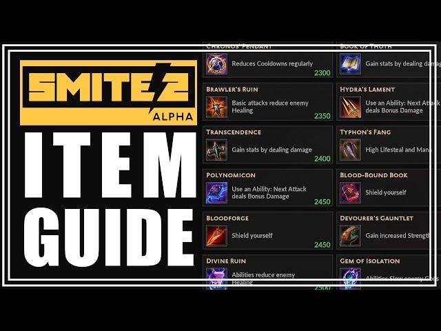 SMITE 2 BEGINNERS GUIDE TO ITEMS AND BUILDS!