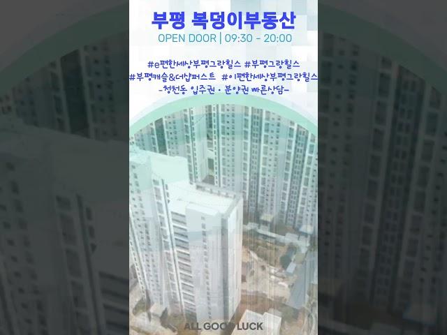 부평 복덩이 공인중개사가 왔어요~!