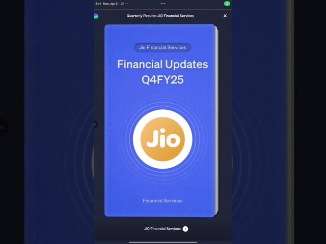 Jio Finance Share Latest News Today #sharemarket